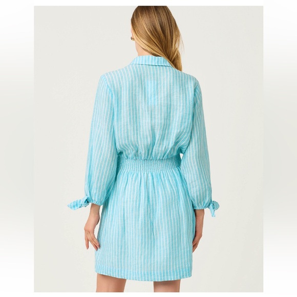 NWT Lilly Pulitzer abralynn linen shirtdress - Picture 2 of 2